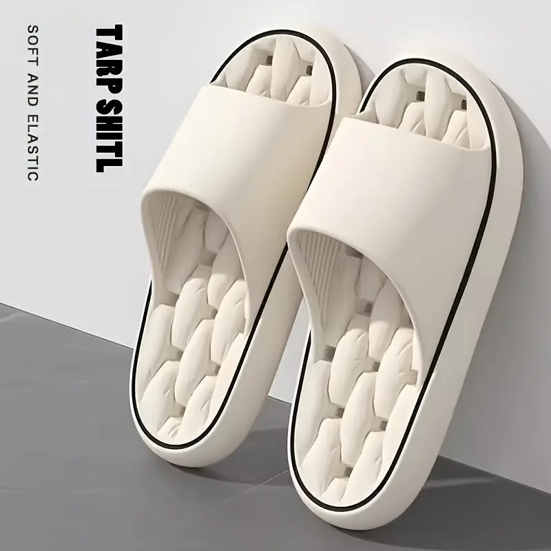 Unisex Pillow Slides, Casual Open Toe EVA Slippers with Soft Non-Slip Sole, Quick-Dry and Lightweight for Indoor Outdoor Use, Open Toed Slippers, Casual Wear, Slip On, Universal Fit, Round Toe, Both Males And Females, Footwear, Eva Upper, Basic