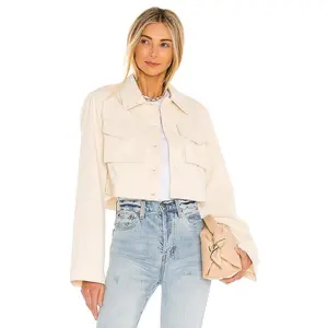 Lovers and Friends Angeles Cropped Jacket in Ivory