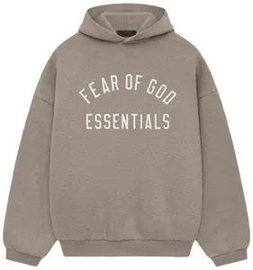 Fear of God Essentials Fleece Hoodie "Heather Grey" New Over Sized Fit
