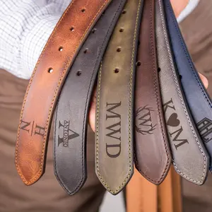 Personalized Handmade Belt for Dad, Valentines Day Gift for Him, Gift for Dad, Custom Leather Belt for Men, Personalized Men's Belt