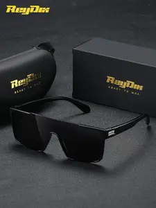 1 Piece Reydix Unisex Shield Half Frame Sunglasses Ultimate simplicity, redefining daily life UV400