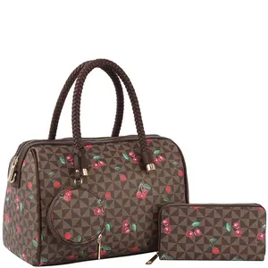3In1 Monogram Cherry Print Boston