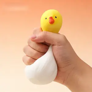 Garlic Duck Combined Styling Pinch Music, Office Desktop Stress Relief Pendant, 3.5 * 2.4 inches Stress Relief Pinch Music, Creative Stress Relief Toys for Adults and Children, Cute Stress Relief and Release Dolls, Fingertip Stress Relief Slow Rebound Toy