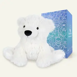 10" 1.5lb Polar Bear Plush Heat Patches, Heatable & Coolable Lavender Scented Heating Pad, Toddlers Must Have, Period Essentials