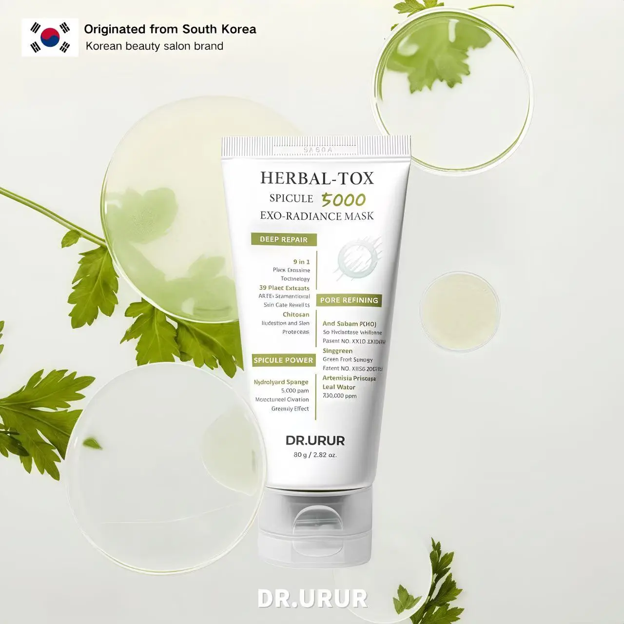 【Dr.URUR】HERBAL-TOX-SPICULE 5000 EXO-RADIANCE MASK  Perfect Mothersdaygift |Summervibes