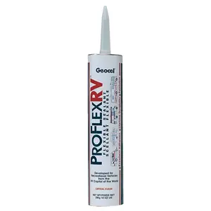 Geocel GC28928 10 oz California Pro Flex RV Flexible Sealant, Clear