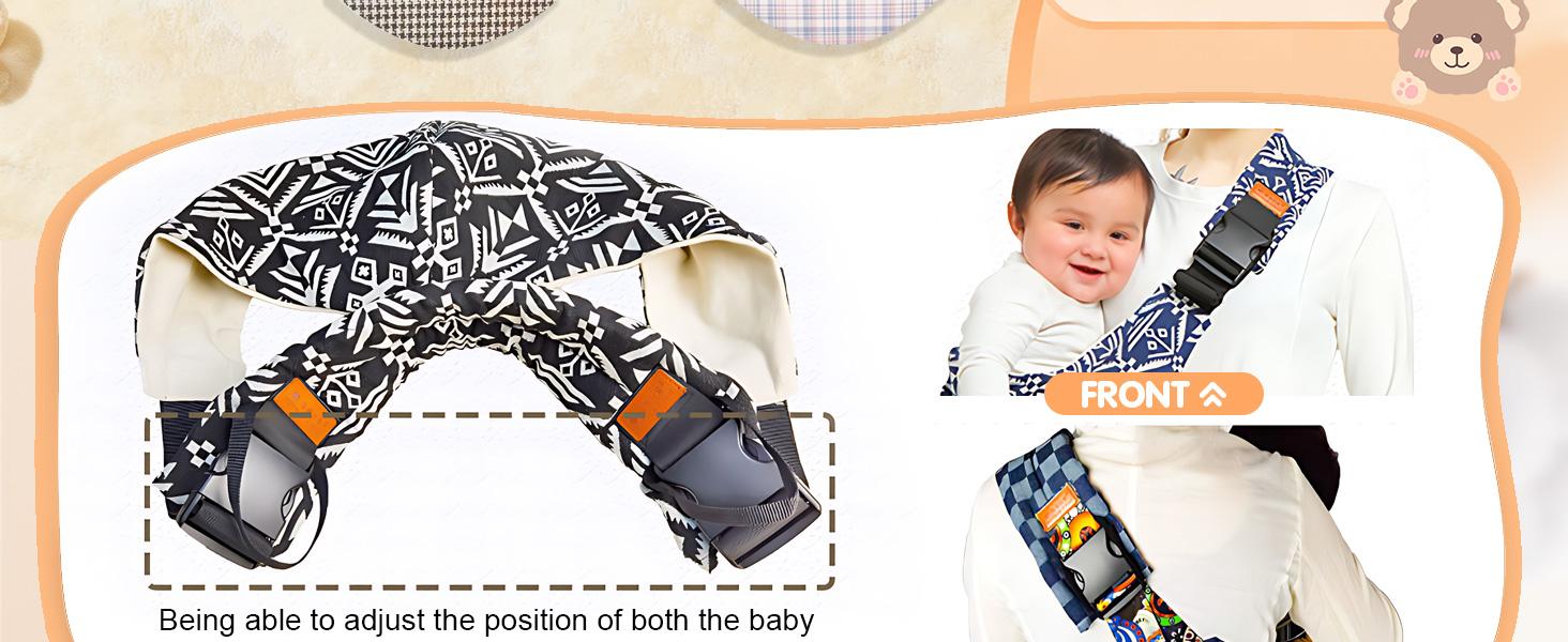 Portable Baby Sling Carrier, Lightweight Toddler Carrier, Travel Non-Slip Hip Seat Carrying 10-30lbs, Suitable for Outdoor Shopping Camping Hiking Travel Vacation Trip & Miami Beach Party, Mother's Day Gifts, Beach Day Essentials, Beachlife Music Festival