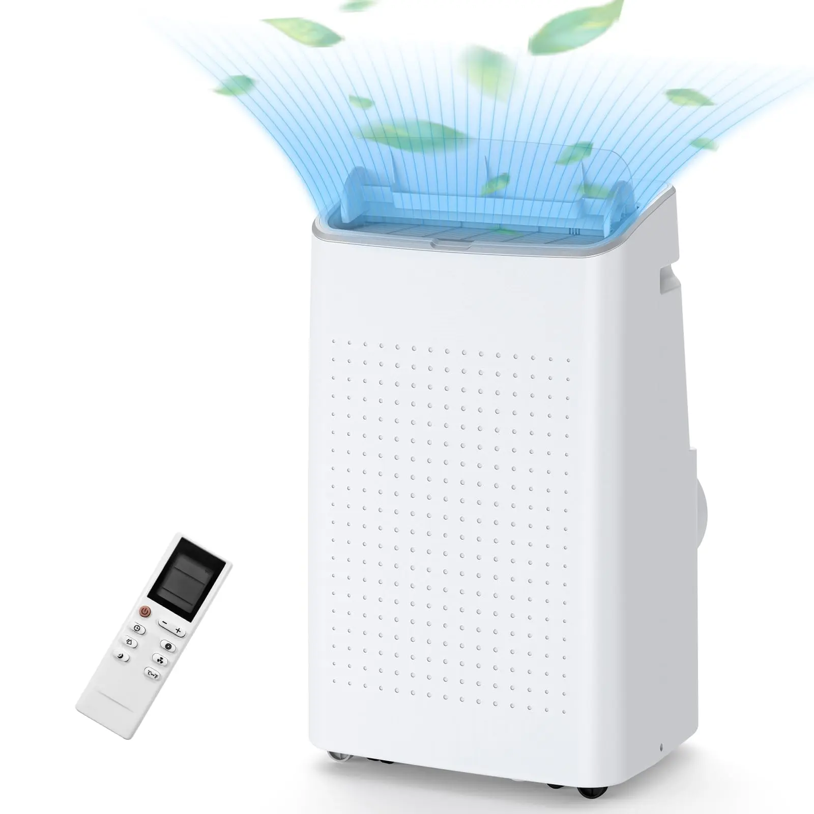 Garvee 15,000 BTU Portable Air Conditioner, Cools up to 800 Sq.ft, Portable AC Built-in Cool with Dehumidifier and Fan Modes, Remote Control and Installation Kits, 50dB, White