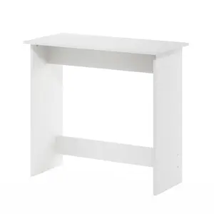 Small-space setup solved: the SIMPLISTIC Small Desk in White gives you a 31.3-inch desk with rounded edges, making it a smart fit for a dorm, bedroom, or home office.