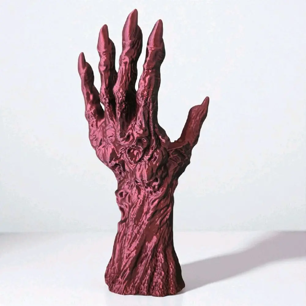 Death's Grasp Book Holder – Gothic Horror Hand Display | 3D Printed Creepy Decor for Books, Games & Collectibles