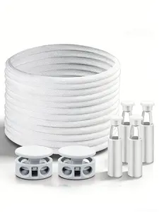 Unisex Elastic Round Shoelaces, No-Tie Lazy Shoe Laces for Kids & Adults, Durable Stretchy Fasteners, Easy Slip-On Design