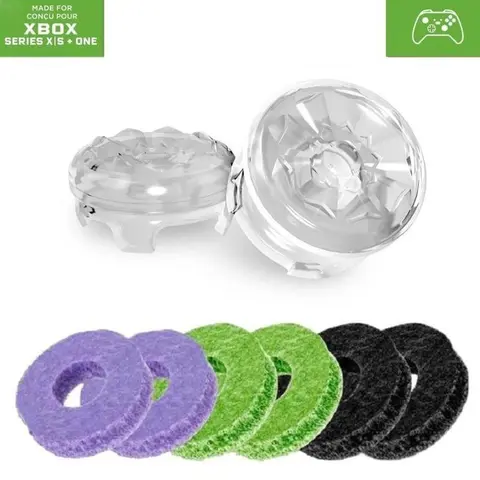Professional Performance Thumbsticks Grips with Precision Rings & Resistance, 2-Piece (1 High-Rise, 1 Mid-Rise) Joystick Caps for PS4/PS5, Xbox Controllers, Gamer Stuff, PS5 Accessories, Back to School Haul