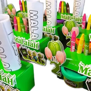 Shrek Theme Activity Boxes with Crayons Coloring Sheets and Play-Doh Personalized Design for Kids Customizable Fun