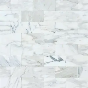 Calacatta Gold  3x6 Polished/Honed Marble Subway Tile Sample