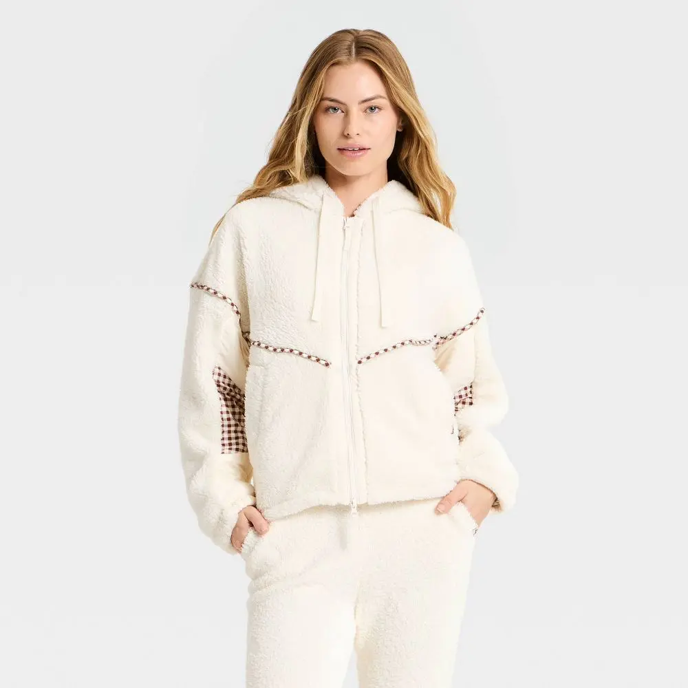 Women's High-Pile Fleece Bomber Jacket - JoyLab