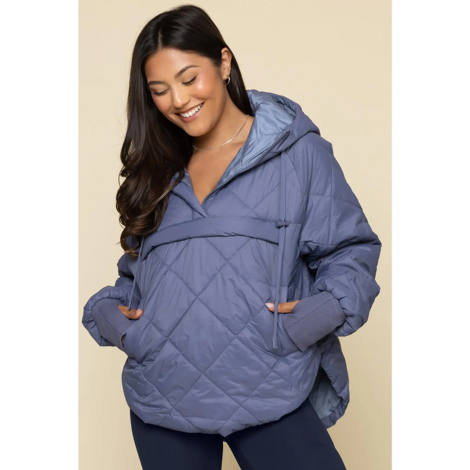 Pillow Packable Puffer Jacket - Blue Haze Pillow Packable Puffer Jacket - Blue Haze