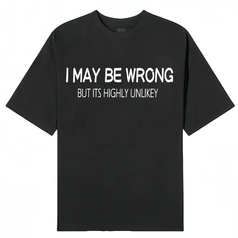 Men's Funny Quote Slogan T-Shirt, Casual Slim-Fit Short-Sleeve Crewneck, Lightweight Polyester-Cotton Blend for Summer Wear, Funny Quote Slogan Men's Short-Sleeve T-Shirts, Loose, Tops, Tshirt, Street Style, Shortsleeve, Menswear, Crew Neck, Funny, Embarr
