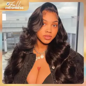 [30Inch for Only $109] Hot Star Colorful Body Wave 13x6 HD Transparent Lace Front Natural Black Hot Red and P4/27 Highlight Color Wig Pre Plucked 99J Burgundy and 613 Blonde Human Hair Wigs For Women 180% Density