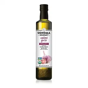 Sonoma Gourmet  Garlic Organic Extra Virgin Olive Oil, 8.5 oz - Pack of 6