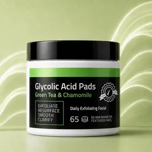YEOUTH Glycolic Acid Pads, Facial Exfoliating Pads for Skin Brightening & Gentle Peeling, Beauty & Personal Care Skincare Treatment