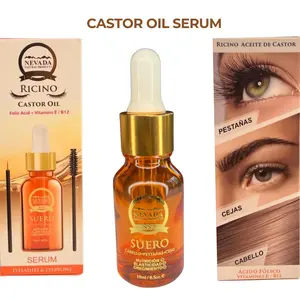 Nevada CASTOR OIL SERUM for Lash, Brow, and Hair Growth