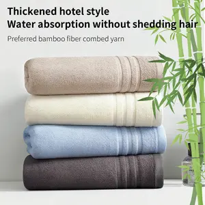 Set of 4 Bamboo Fiber Hand Towels, face towels,Thick Soft Absorbent Face Cloths for Adults, Breathable Comfortable Washcloths for Daily Use, Absorbent Thickened Towels
