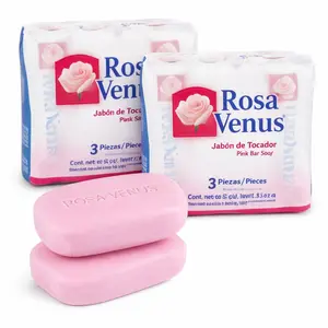 Rosa Venus Pink Bar Soap 3.5 oz – 6 Bars (2 Packs of 3) Beauty Cleansing Soap