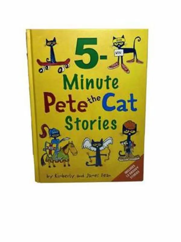USED Book - Pete the Cat: 5-Minute Pete the Cat Stories: Includes 12 Groovy Stories! by Kimberly Dean (Hardcover)