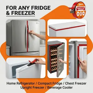 Doeyvose Magnetic Tape Fridge Door Seal Repair, Enhance Fridge Seal, Reduce Cold Air Leakage, Improve Energy Efficiency, Easy Installation