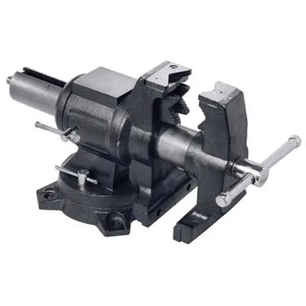 212 MAIN Bessey Tools BV-MPV5 5 in. Heavy-Duty Cast Iron Multi-Purpose Vise with Swiveling Base, Large Anvil, and Pipe Jaws