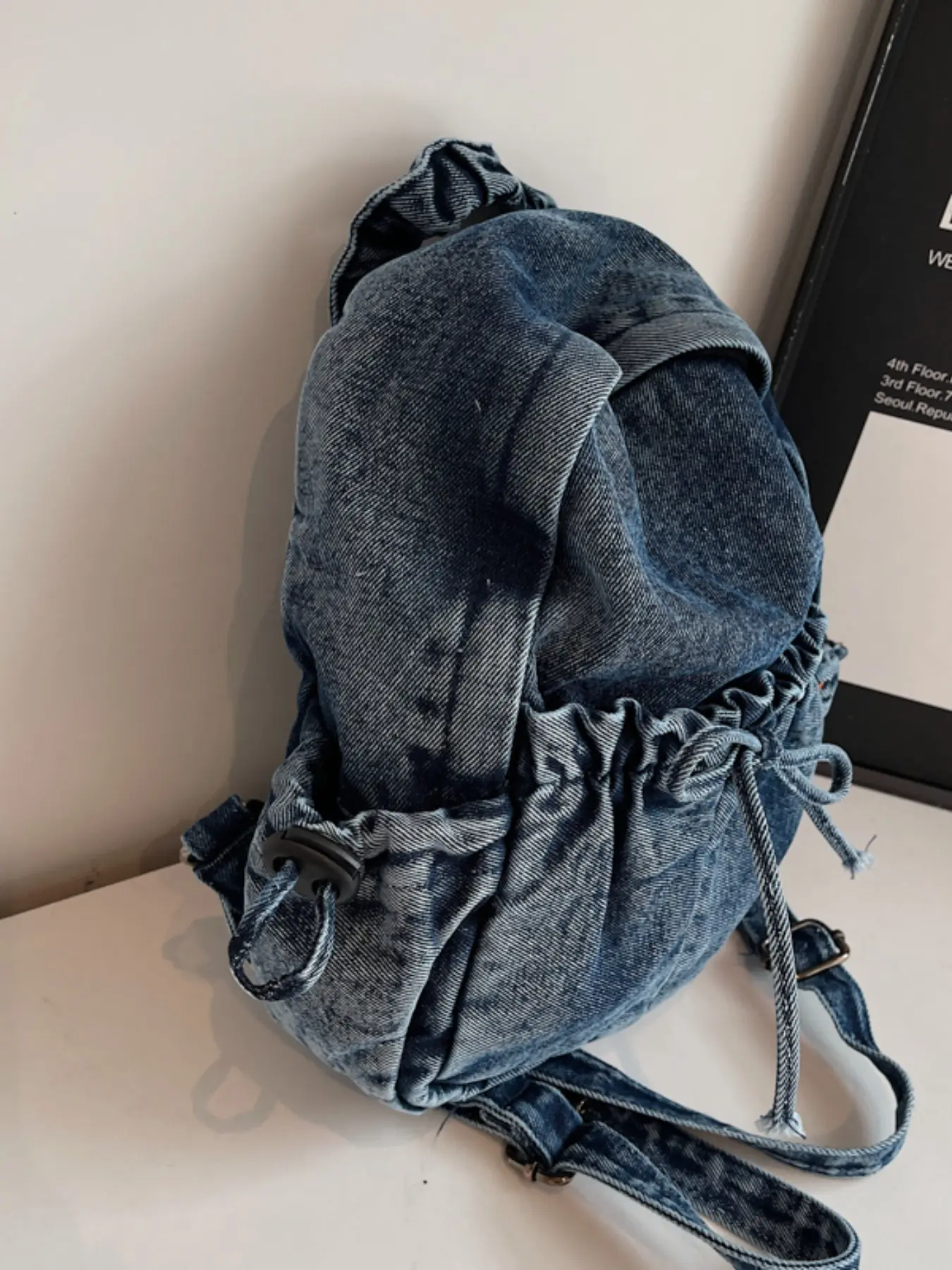 Vintage Washed Mini Backpack for Women, Denim Canvas Shoulder Bag, Casual  Campus Style, All Seasons, Solid Pattern, Retro Aesthetic, Backpacks for  School - TikTok Shop