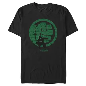 Men's Marvel Superhero Casual Round Neck Graphic T-Shirt - Spider-Man: Brand New Day Hulk Fist Wall Logo, Menswear Top