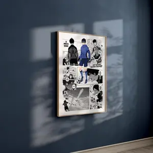 Blue Lock Manga Poster - Yoichi Isagi - Curated Manga Panels