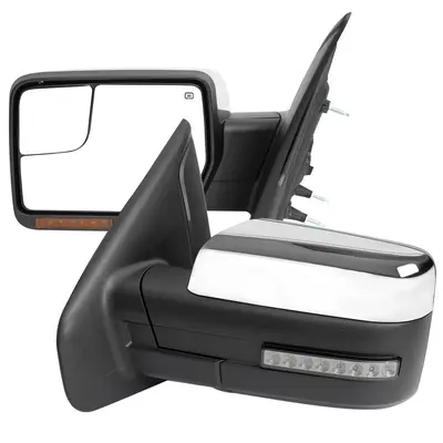 Door Mirror-Power Heated Puddle Light Paint to Match Spotter Glass