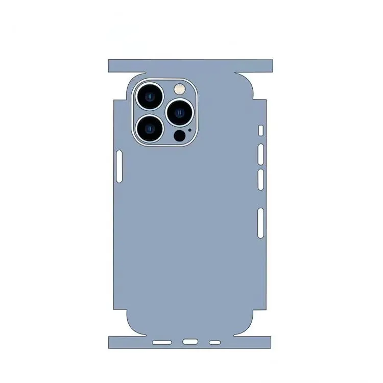 Plain Color Decal Skin for iPhone 13 15 14 Pro Max Mini Back Film Cover Wrap Rear Screen Protector Anti-scratch Durable Sticker
