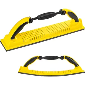 Hand Sanding File Block, Adjustable Radius Flex Longboard Sanding Block with Hook & Loop Backing, Use Continuous Rolls Sandpaper Sheets for Automotive, WoodworkingQuesear