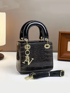 Crocodile Pattern Fashion Retro Crossbody Handbag, Multifunctional Large Capacity Shoulder Bag, Stylish Women's Backpack for Travel and Shopping