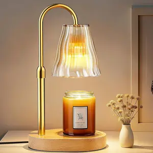 Candle Warmer Lamp with Timer Dimmer, Birthday Gifts for Women Mom  Sister, House Warming Gifts   Decor, Office Apartment Dorm Room Wax Melt Warmer for Jar Candles with 2 Bulbs