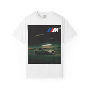 Racing M Logo Sports Car T-Shirt | Night Drive Graphic Tee