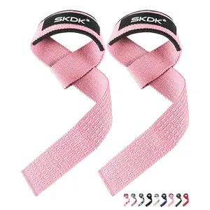 Adjustable Non-Slip Weightlifting Wrist Straps, Power Training Fitness Assist Bands, Gym Support Sports Grip Bands, Set of 2