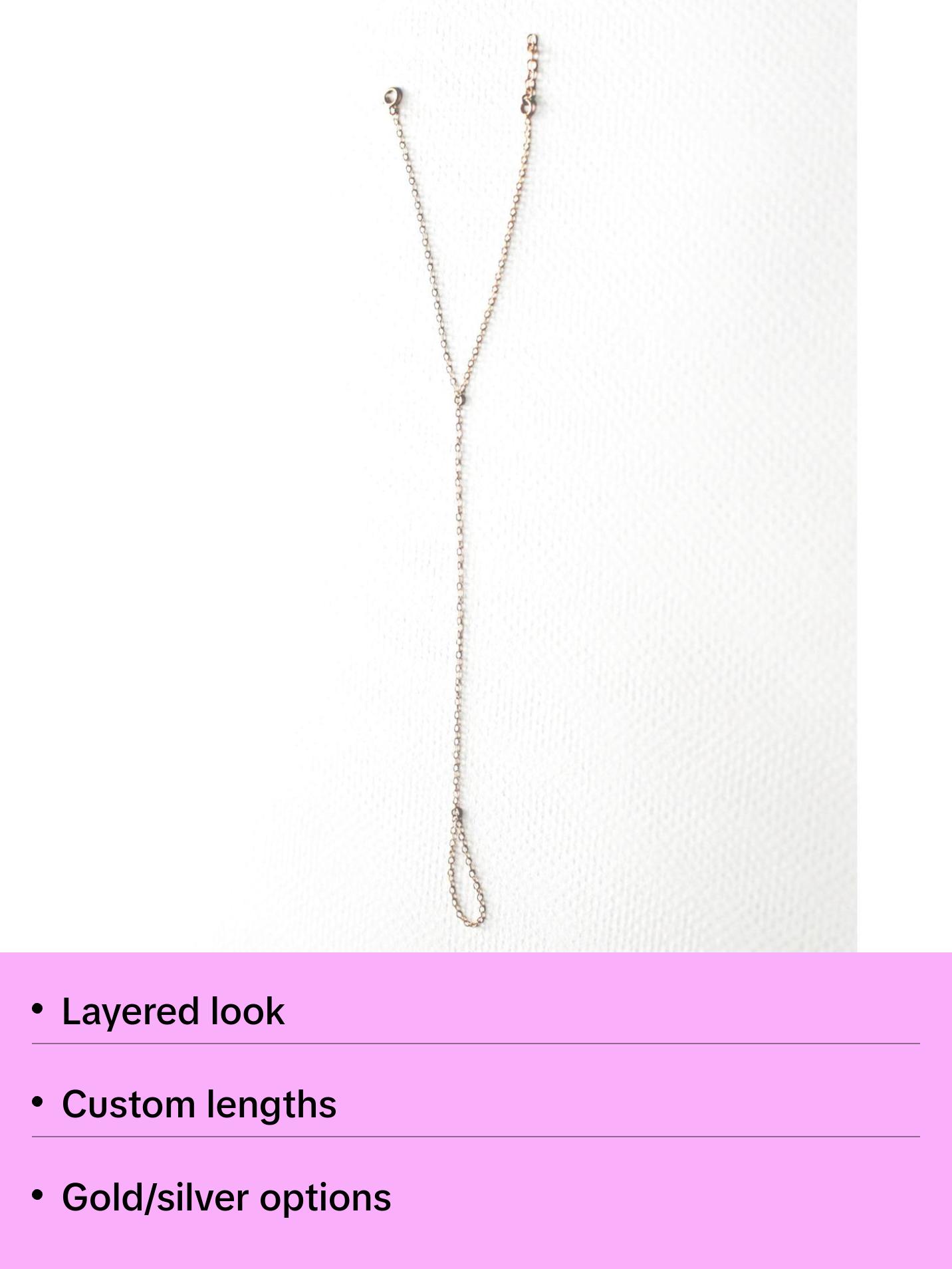 Simple Hand Chain Bracelets