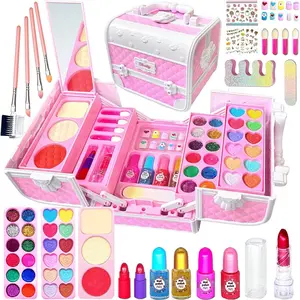 Washable Children's Cosmetics Set | Realistic Makeup Toys | Makeup Kit for Girls Ages 4–12 | Birthday and Holiday Gift