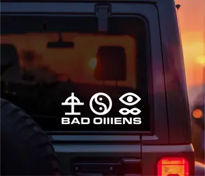 Bad Omens Death Of Peace Of Mine Vinyl Car Decal, Dark Aesthetic Metalcore Decal for Cars, Laptops & Water Bottles, Perfect for Bad Omens Fans, Alt Girls, Alt Guys, Metalheads & Heavy Music Lovers