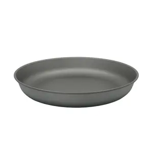 Kuvik Titanium Plate 7.7" Diameter (195mm) - Ultralight and Compact Dinner Plate for Backpacking, Camping, and Survival