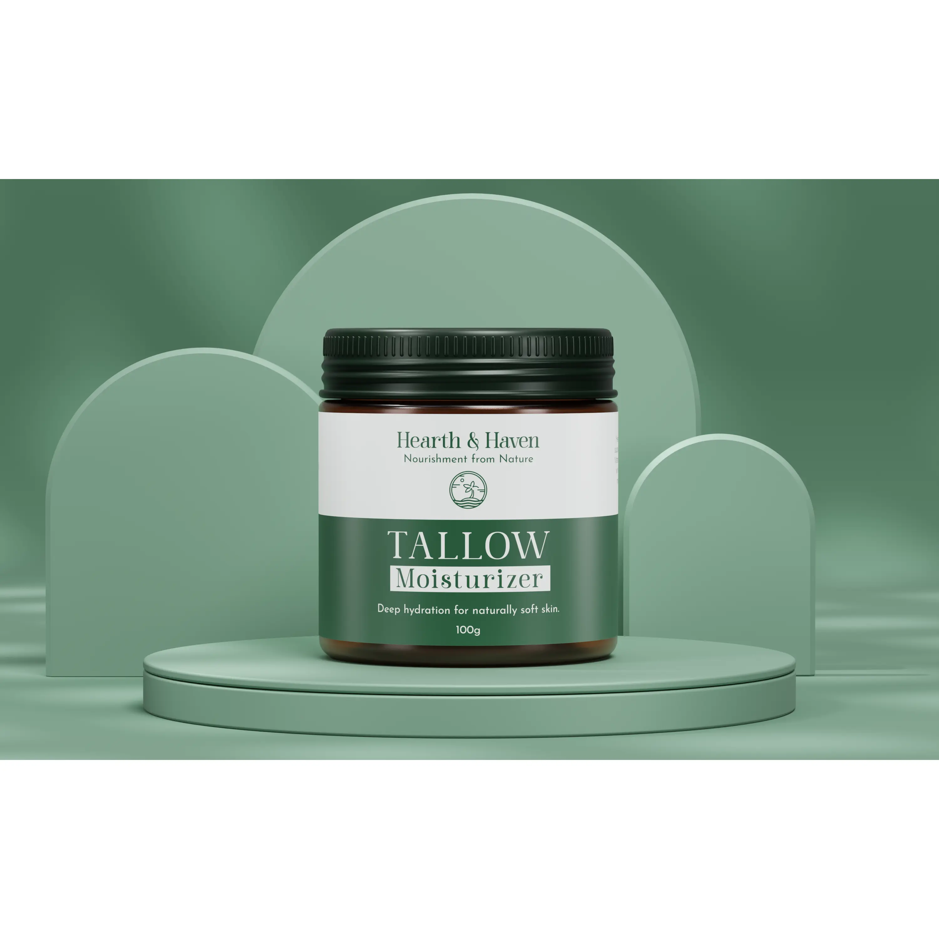 Hearth & Haven Tallow Moisturizer 100g - Intense Hydration with Grass-Fed Tallow for Radiant Care