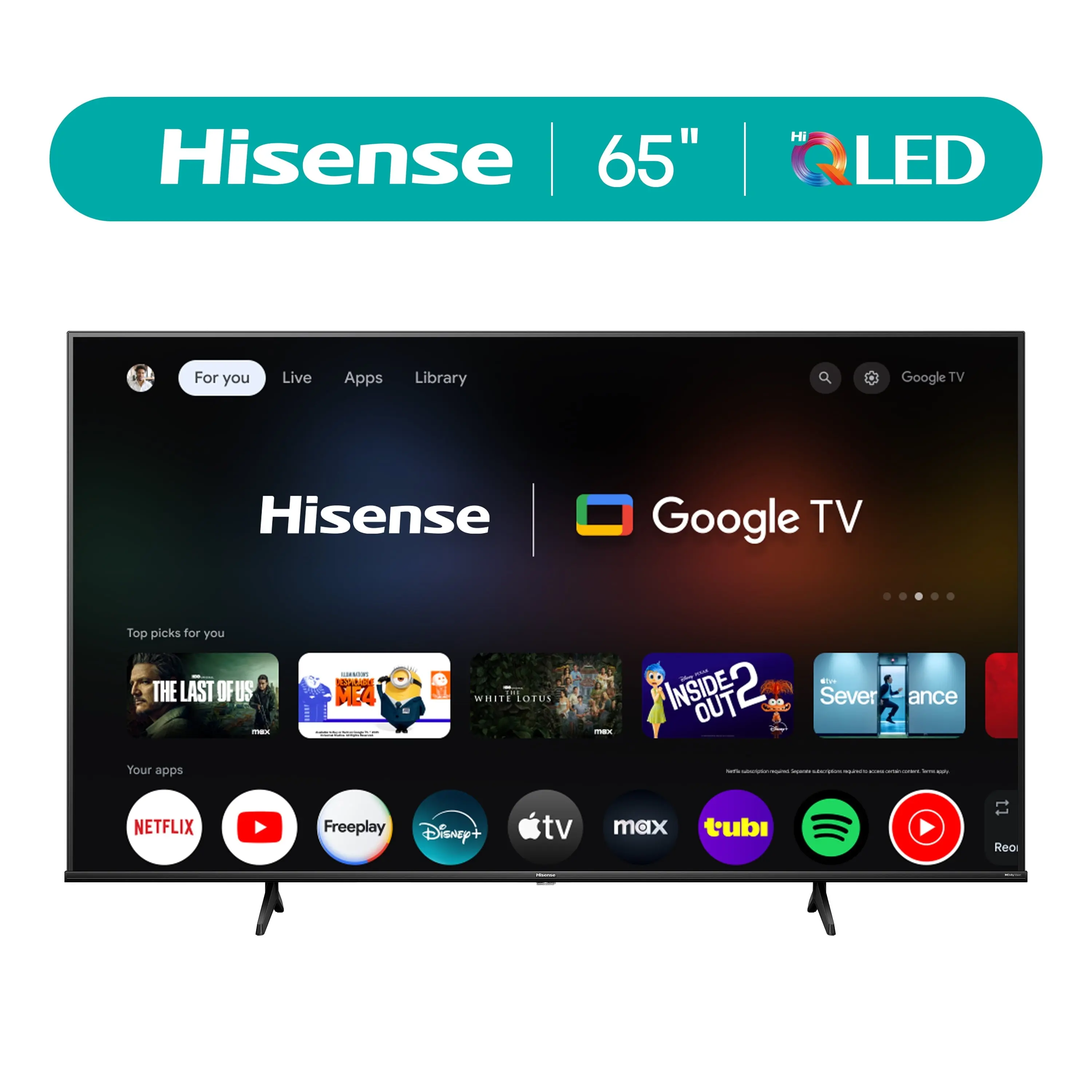 Hisense QD6030G Series 65 In Hi-QLED 4K Smart Google TV