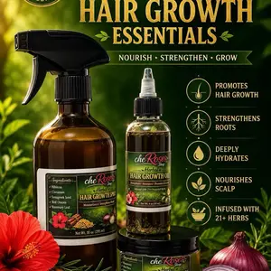CheRose Unisex Haircare Trio Set - Hydrating Mist, Moisture-Boosting Oil, Gentle Pomade for Hair and Scalp Care