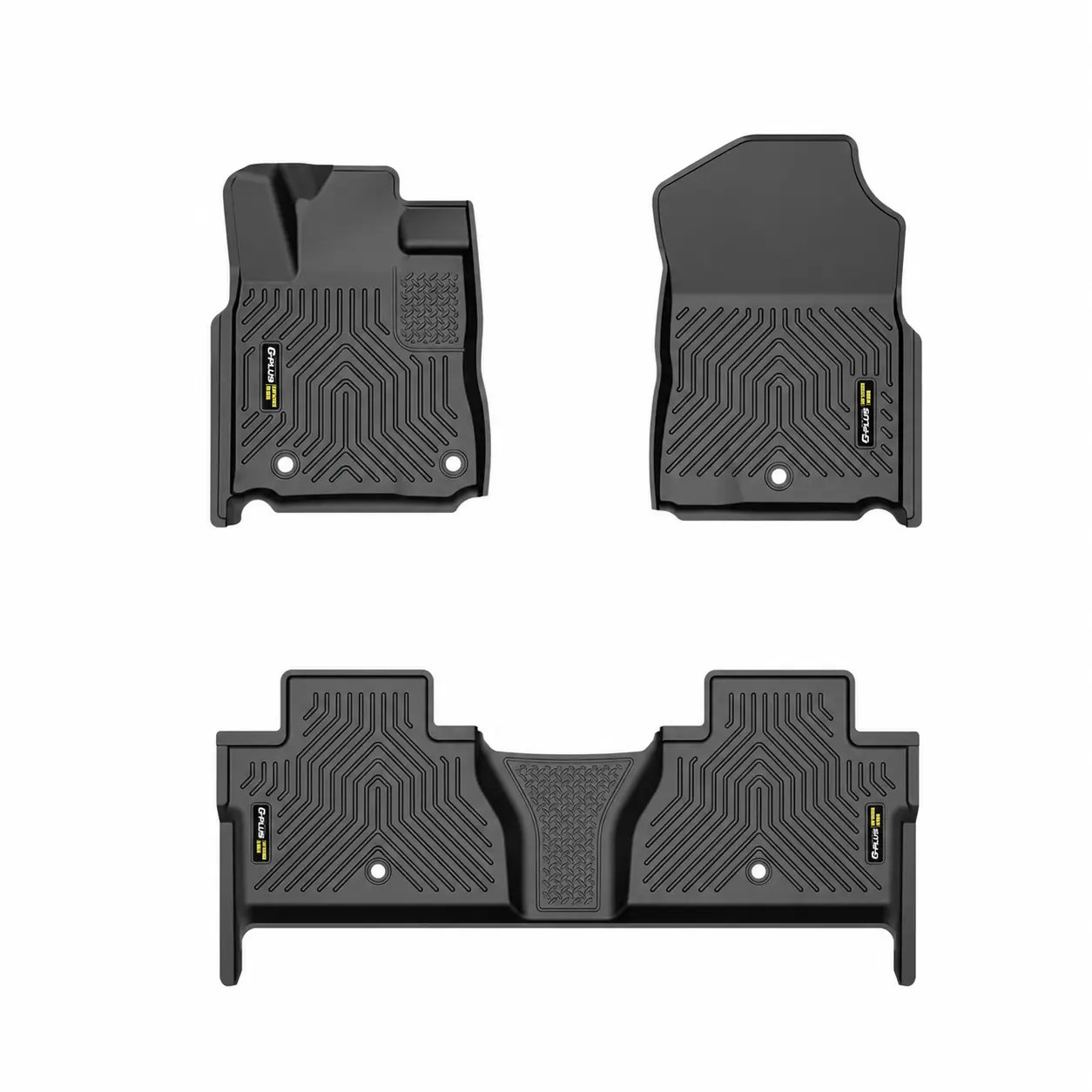 Custom Fit TPE Car Floor Mats, Compatible with Chevy Cruze 2017-2019, All-Weather Protection 1st & 2nd Row Black Mat Accessories, 3PCS Cargo Liners, Mat Floor Mats