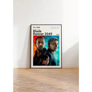 Blade Runner 2049 Poster, Blade Runner Poster, Movie Print, Movie Poster, Living Room Poster, Film Poster, Movie Art,Minimalist Movie Poster, Unframed 9598