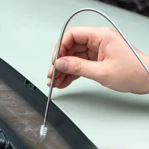 1pc Car Sunroof Drain Hole Dredge Stainless Steel Drain Pipe Clearing And Cleaning Tool Skylight Artifact Air Conditioner Cleaning Tool